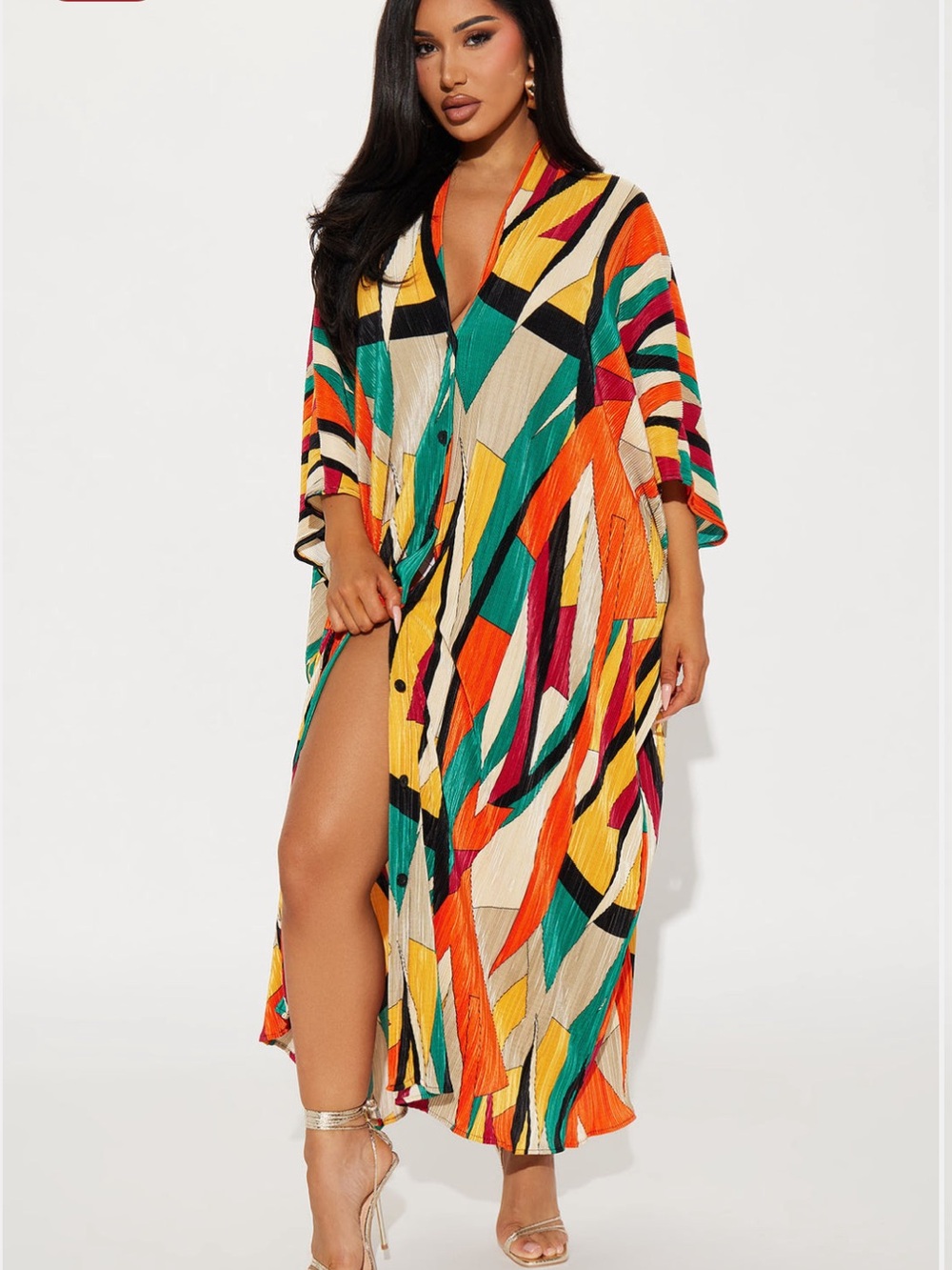 Fashion nova Plisse Maxi Dress